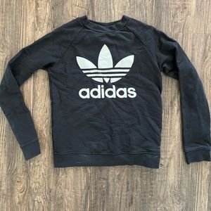 Adidas Women’s Logo Black & White Pullover Sweatshirt XS